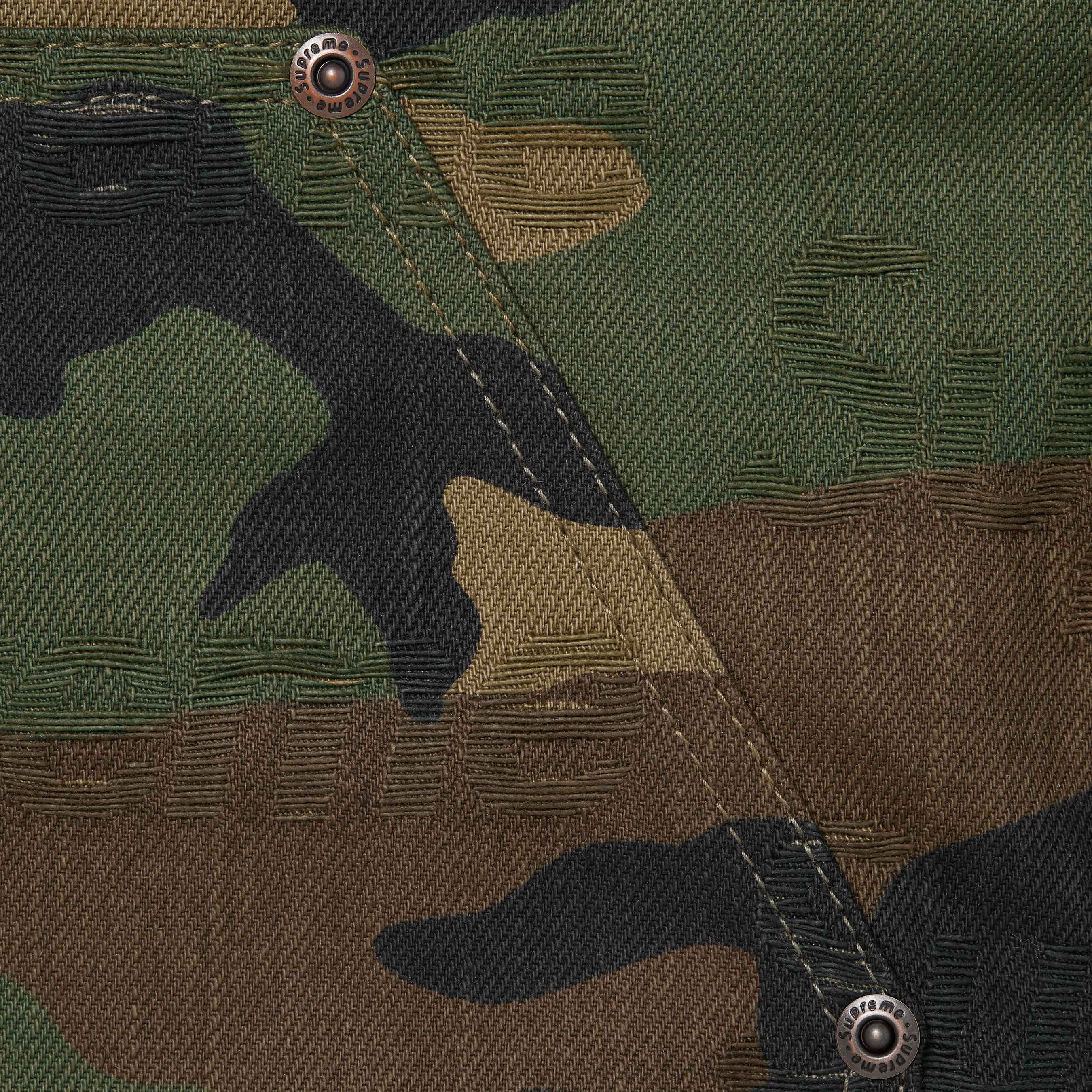 Jacquard Logos Double Knee Denim Painter Jean view 15